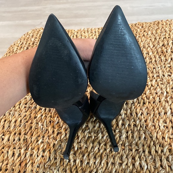 Steve Madden Dolly Black Leather Pumps 6.5 - Picture 5 of 8